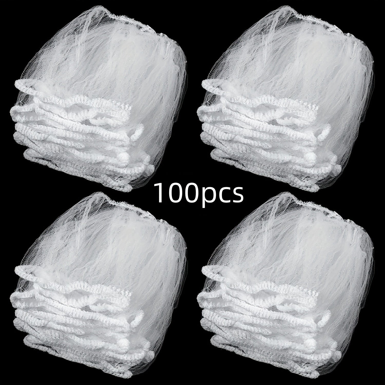 100-Pack Fabric Kitchen Sink Strainers Food Waste Catchers Drain Cleaner Clog Prevention