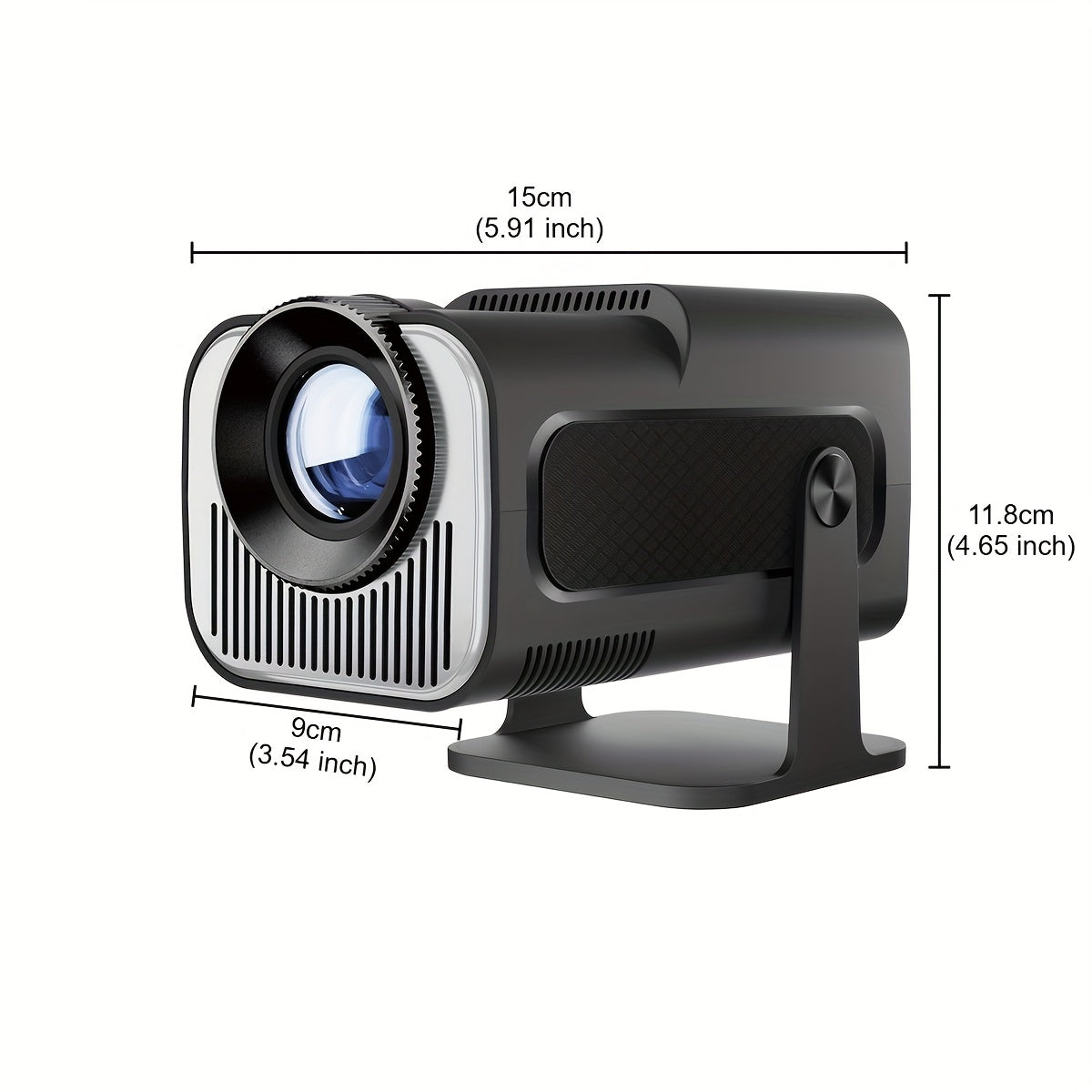 Mini Portable LCD Smart Projector 4K Support, 200 ANSI Lumens, HDMI USB