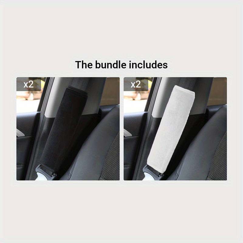 Аксессуары для интерьера автомобиля для мужчин и женщин: 2-компонентные чехлы для ремней безопасности и подушки для плеч ремня безопасности.