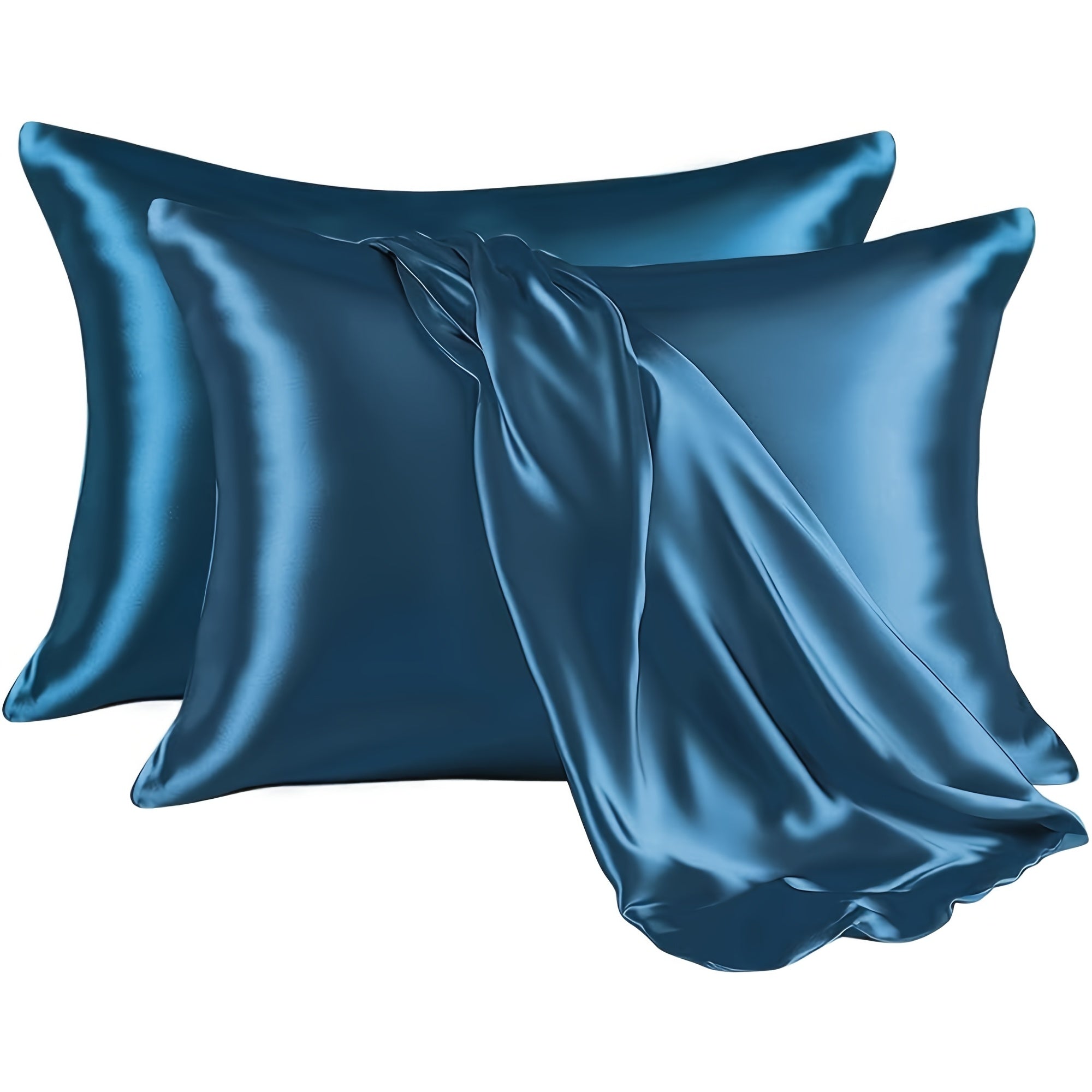 Set of 2 Satin Pillowcases for Luxurious Bedding in Soft Colors