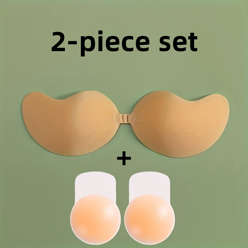 Silicone Nipple Covers Self-Adhesive Invisible Push-Up for Lingerie and Underwear 2 Pieces