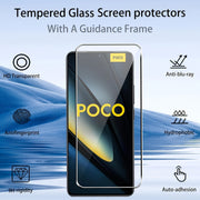 3-Pack Tempered Glass Screen Protector for Poco Models HD Clarity Scratch Resistant