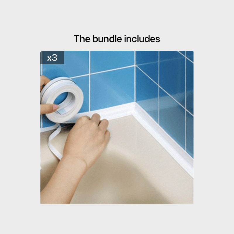 Waterproof Self-Adhesive Sealing Tape for Bathroom and Dorm Room Decor