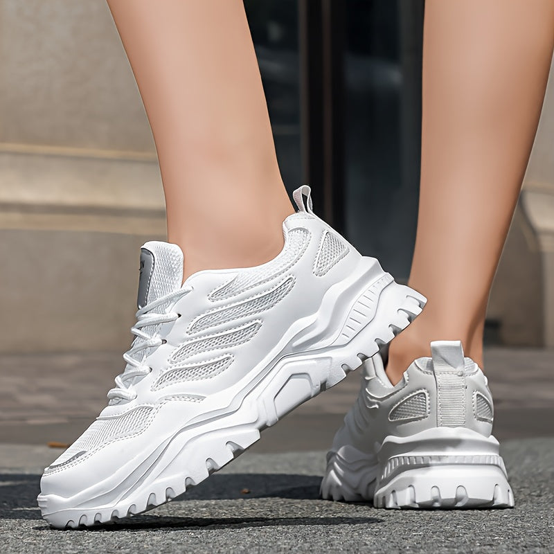 Ayollar uchun barcha yer sharoitlariga mos sneakers bej rangli LightAccent nafas oluvchi tarmoq, sirpanishga qarshi EVA taglik