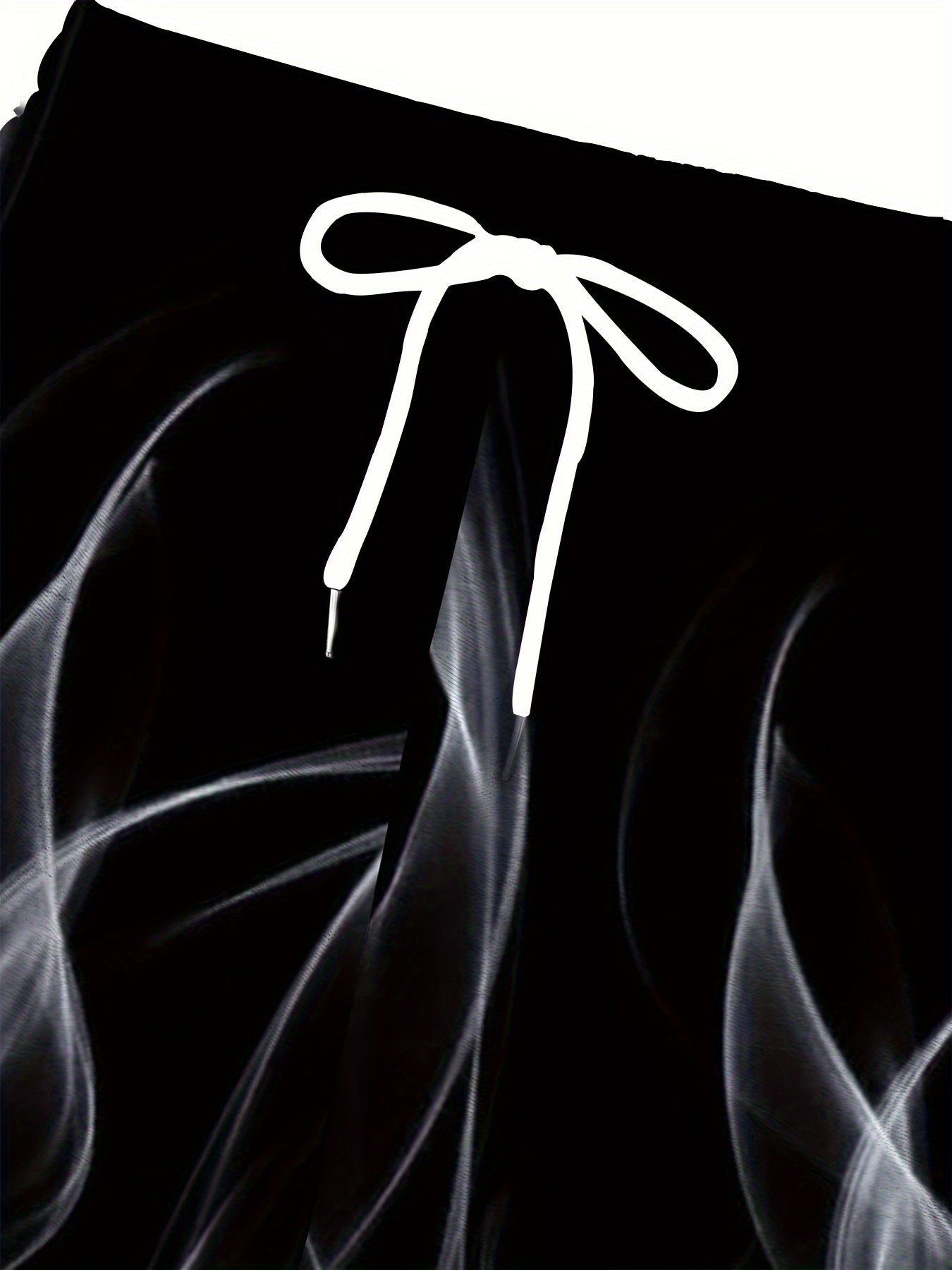 Мужские спортивные штаны большого размера с дышащей тканью, эластичным поясом на шнурке и рельефным принтом для спорта, бега и отдыха