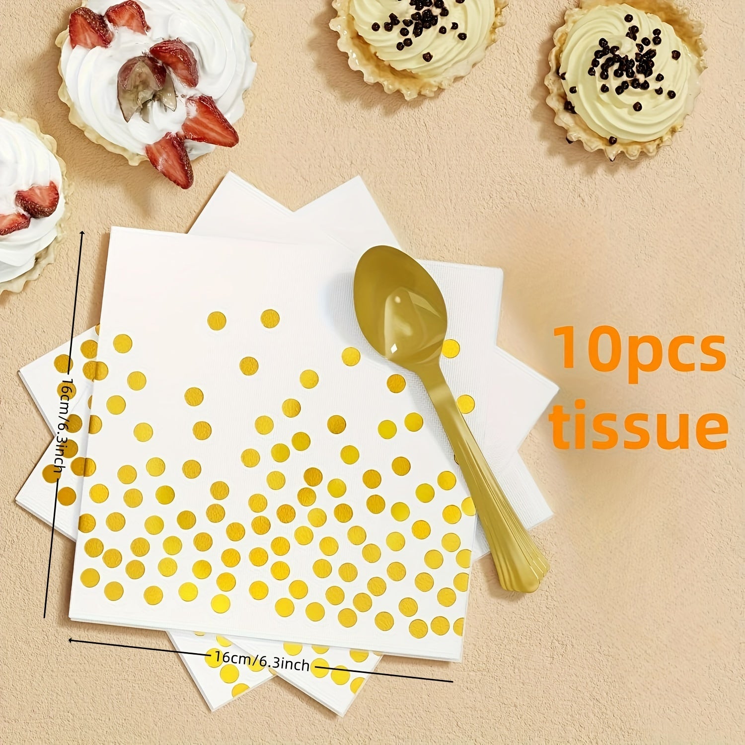 El paquete de suministros para fiestas de oro incluye platos desechables y servilletas para cumpleaños, bodas y feriados