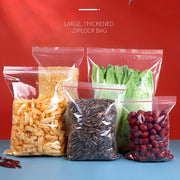 100 Gallon Plastic Ziplock Bags for Food Storage and Household Organization