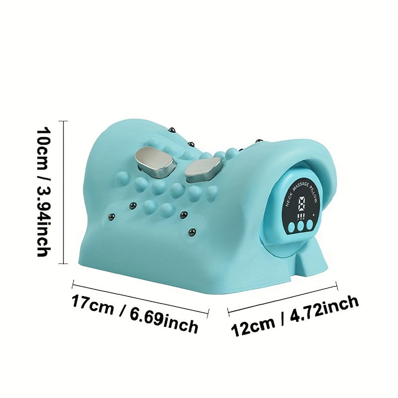 Ko'p funksiyali vibratsiyali massaj yostiqchasi, issiq siqish, USB zaryadlash va bo'yin qo'llab-quvvatlash uchun ergonomik dizayn.