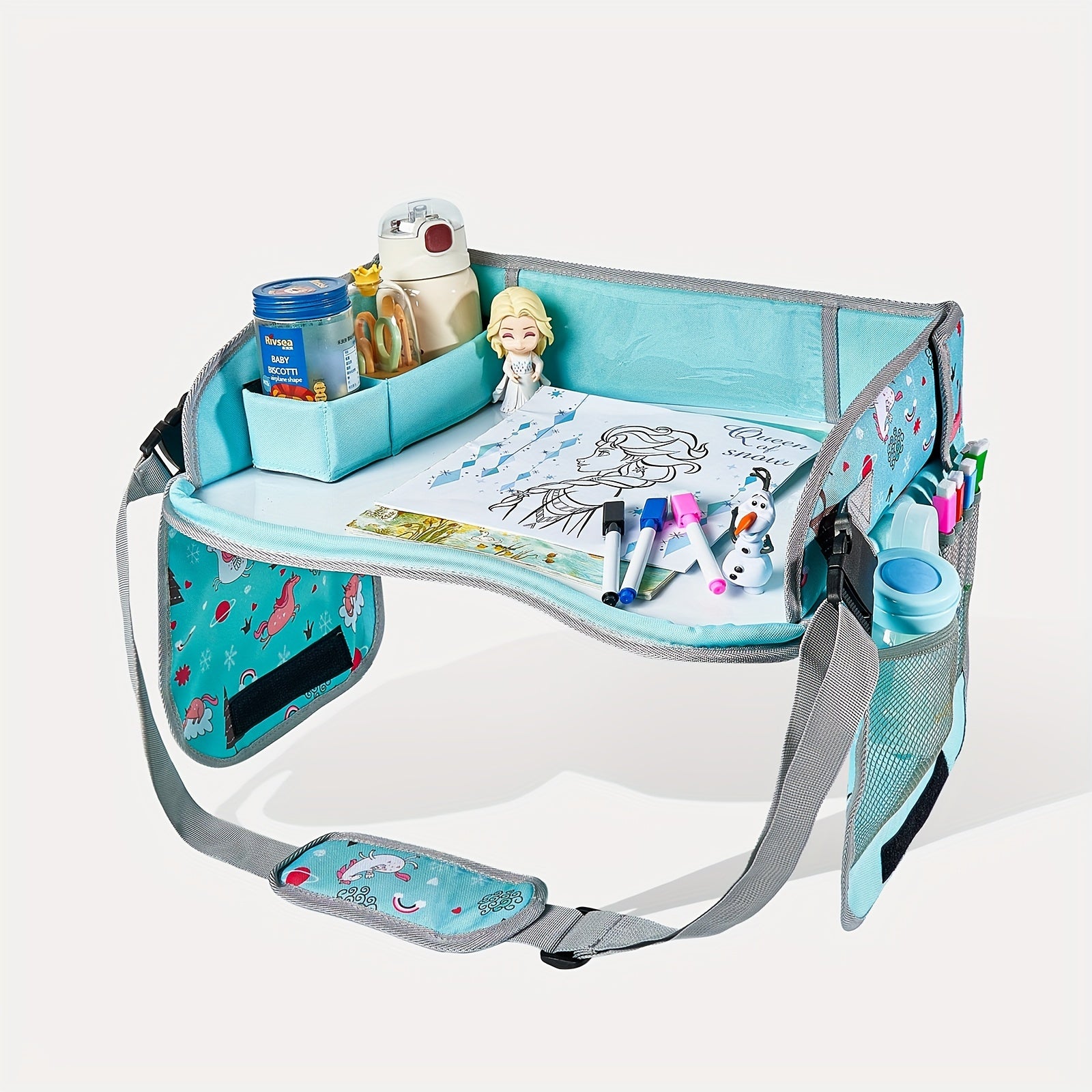 Kids' Portable Drawing Board with Travel Art Tray and Storage