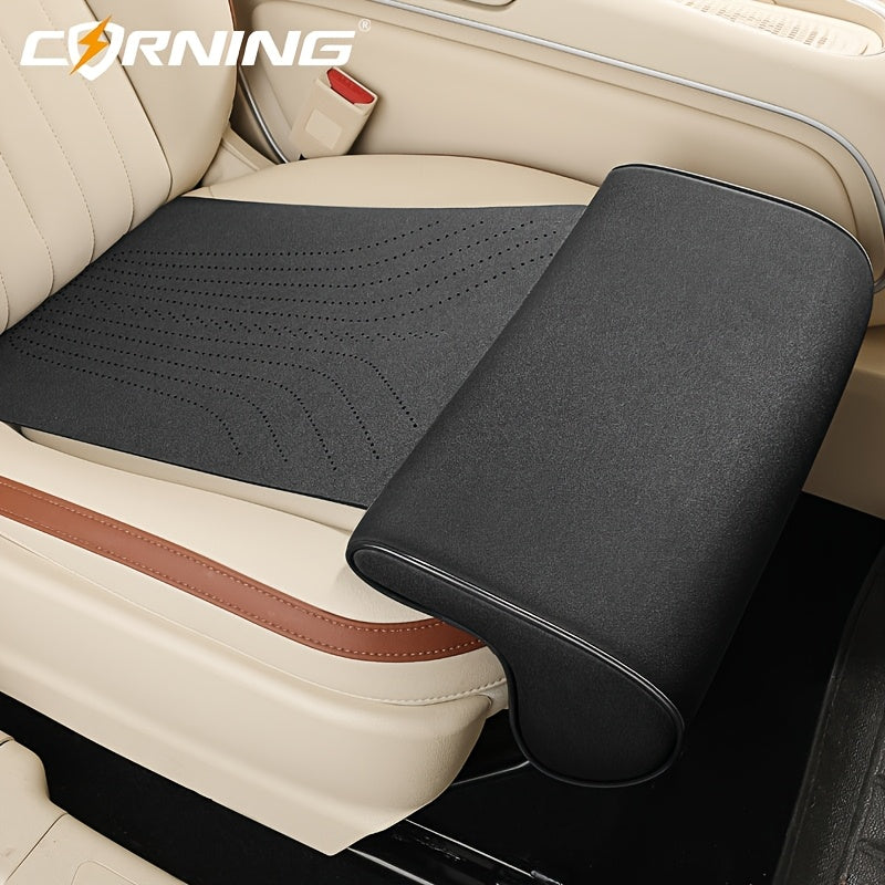 Universal Car Seat Leg Rest Extension Cushion Black Gray Non-Slip