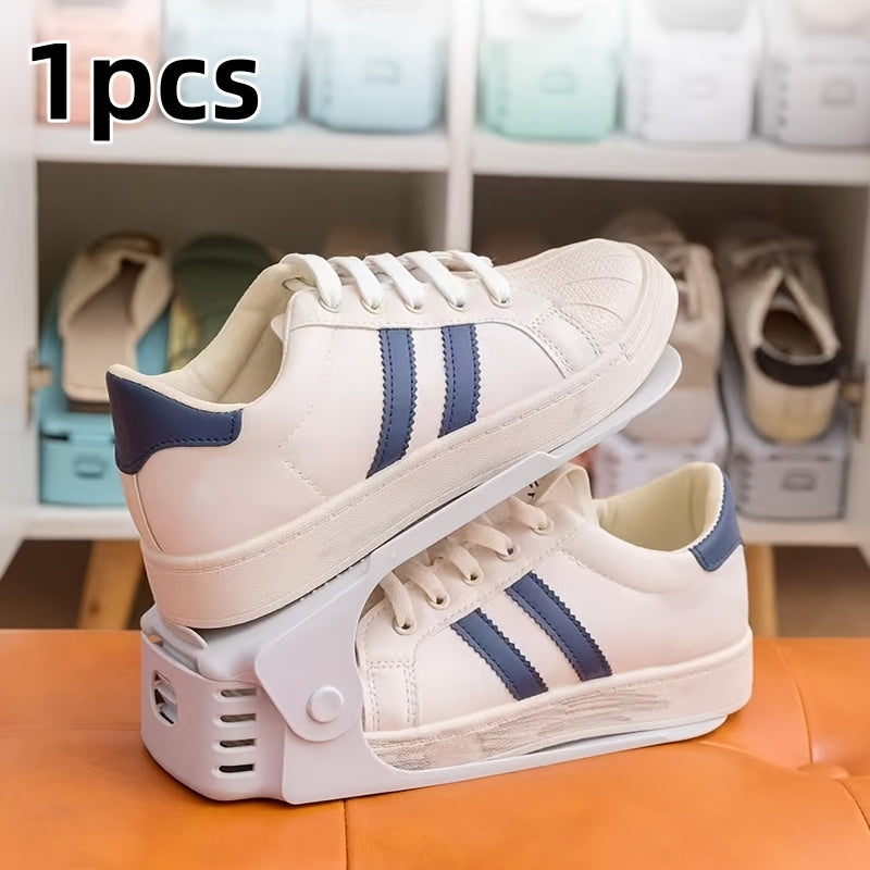 Adjustable Plastic Shoe Rack Space Saving Organizer for Entryway Bedroom Dorm 5 Sizes