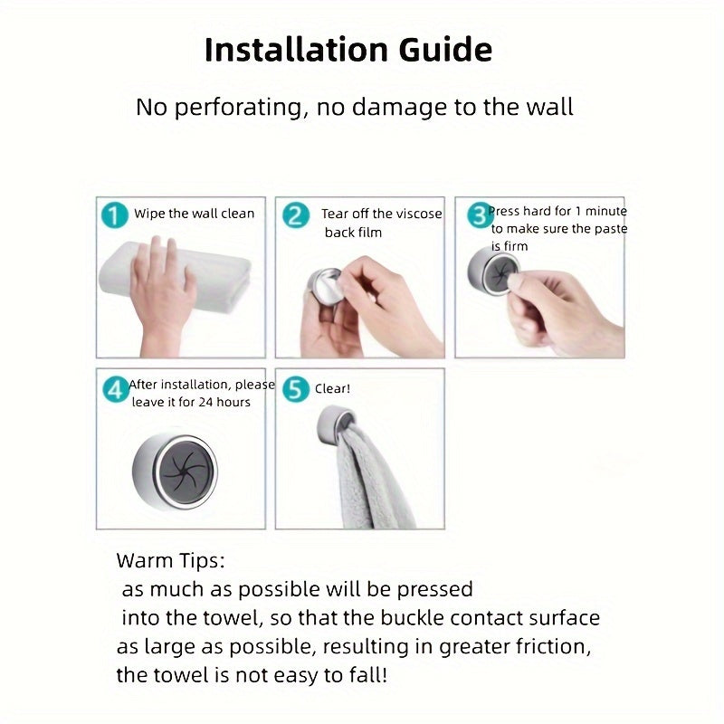 Самоклеящийся держатель для кухонных полотенец для ванной, кухни и дома. Сверление не требуется!