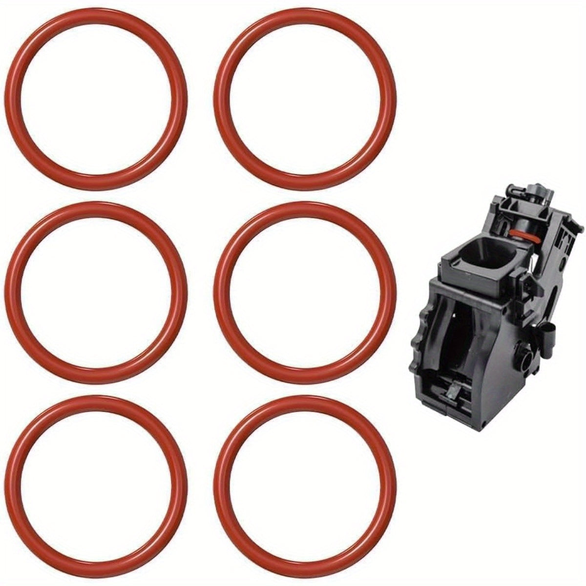 Silicone O-Rings Set of 6 for Coffee Machines Food Grade Seals Replacement Parts