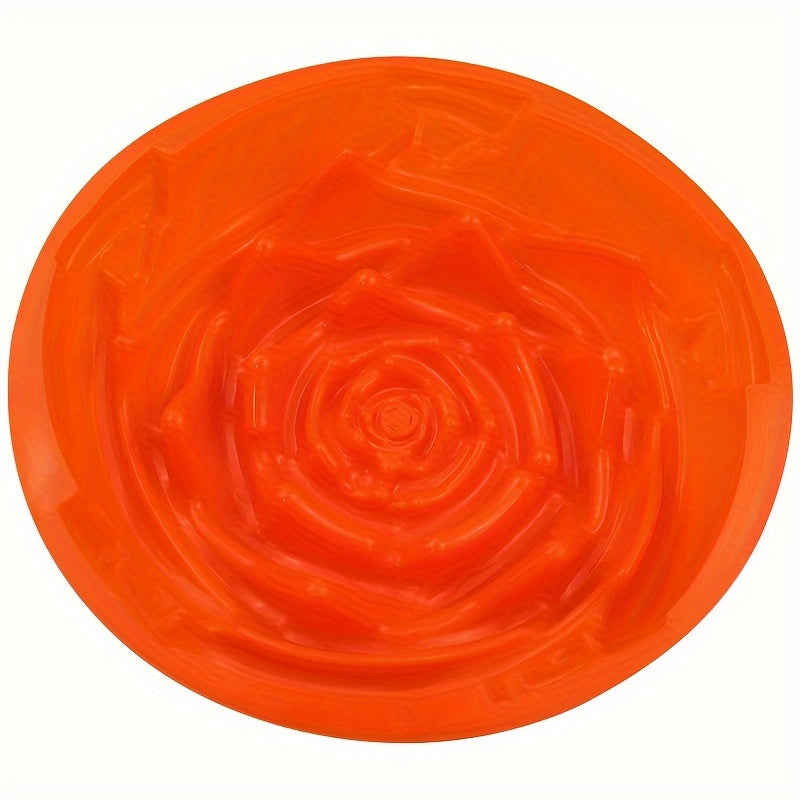 Large Silicone Rose Cake Mold and Soap Mold Set for Baking and Crafts