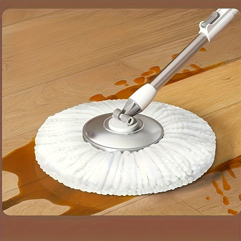 5 ta Mikroto'qima Spin Mop O'rnini Boshlash Boshliqlari - 360° Aylanuvchi, Nam va Quruq Pol Tozalash uchun Ideal, Saqlash Oson, Uy Tozalash uchun Zarur