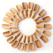 Small Wooden Spoon Set for Bath Salt Candy Coffee Washing Powder 7.62cm