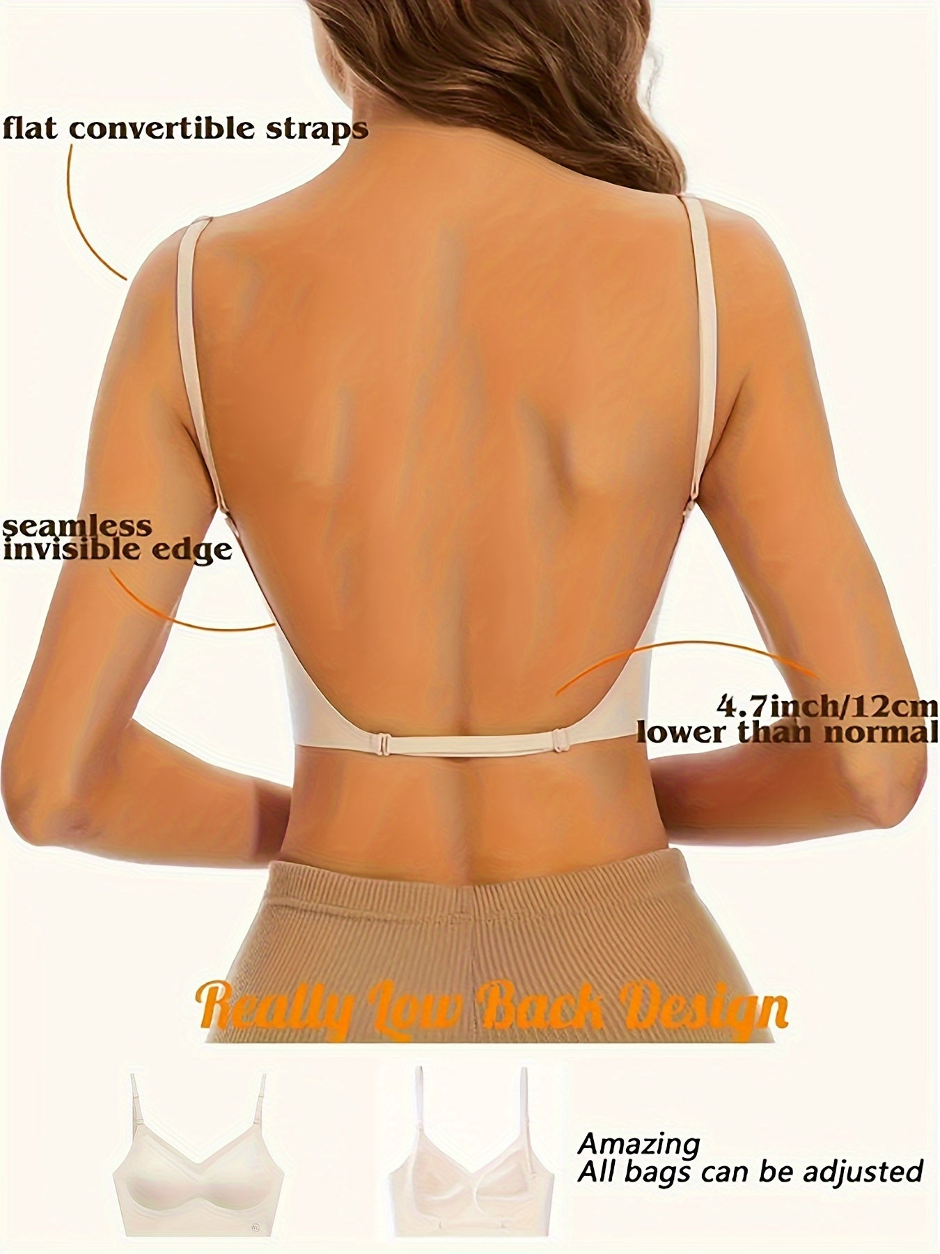 Women's Seamless Wireless Cami Bra with Push-Up Support Lingerie