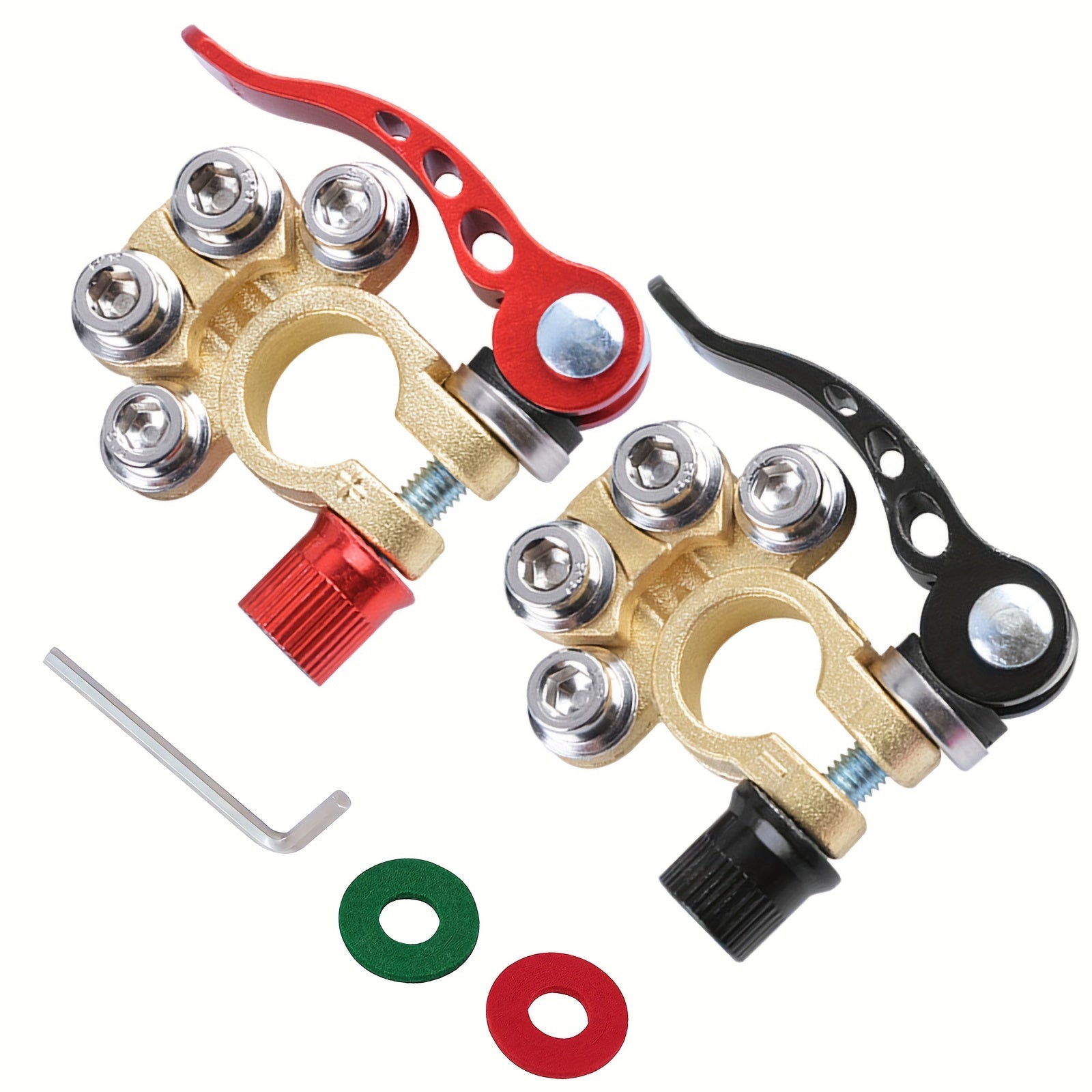 2Pcs Battery Quick Release Disassembly Clips Zinc Alloy Car Battery Terminal Connectors