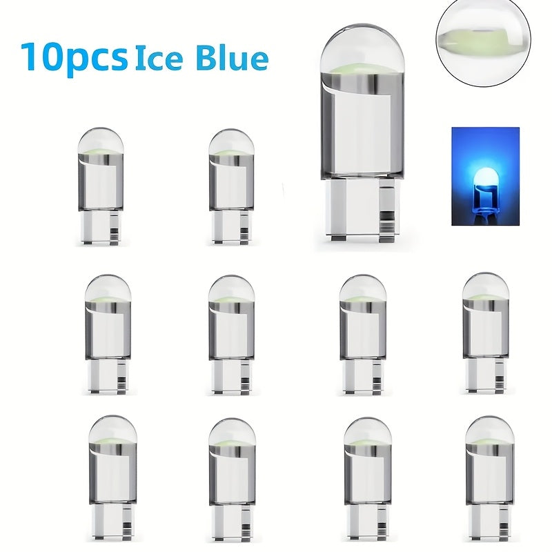 Lámparas LED de interior, pack de 10 en 7 colores para vehículos, fácil de instalar