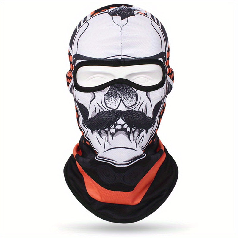 Full Face 3D Anime Skull Balaclava Ski Mask for Men and Women for Cycling Skiing and Outdoor Sports