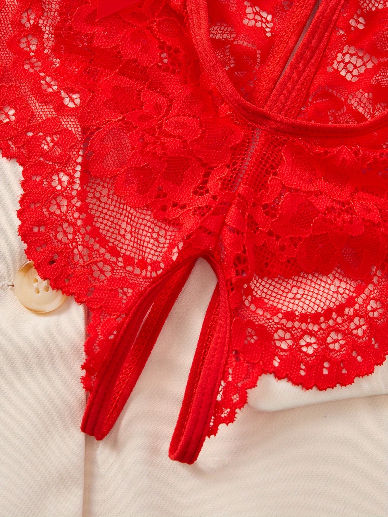 Lace Bow Panties Women's Lingerie Soft Cotton Underwear