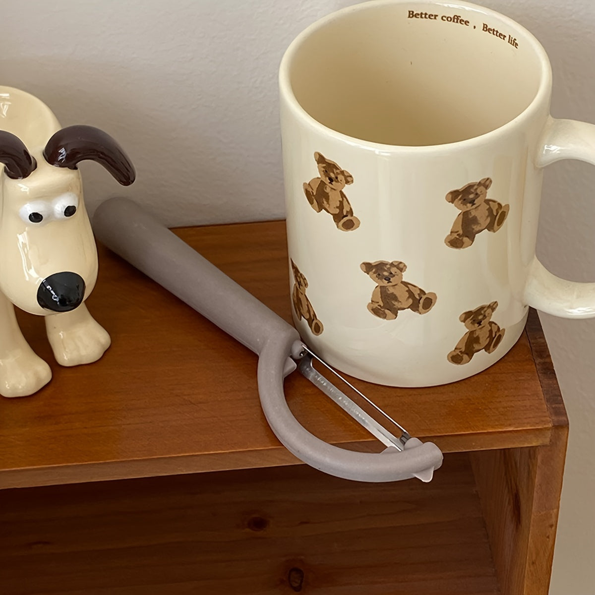 Большая керамическая кружка-мишень с изображением медведя для пар и завтраков, безопасна для посудомоечной машины