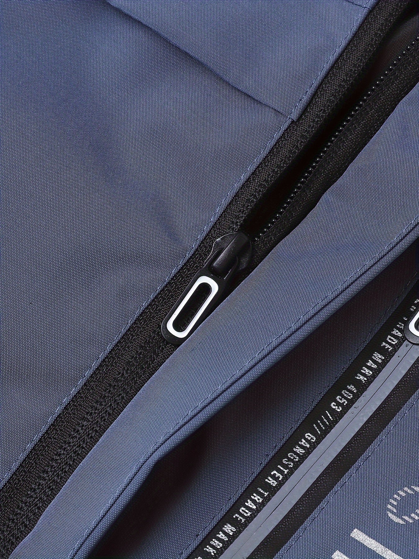 Men's Waterproof Hooded Windbreaker Jacket Black Spring Fall Casual Zipper Alphabets