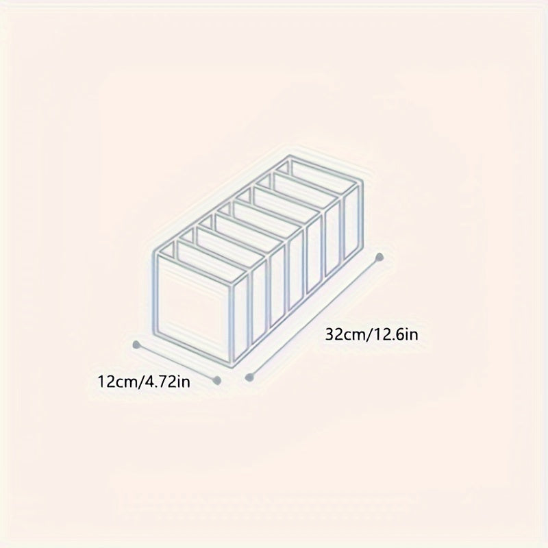 Lightweight 3-in-1 Fabric Underwear Organizer with Multi-Compartments for Bras Socks and Panties