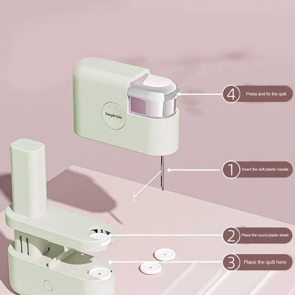 Bedding Accessories Quilt Holder with Rubber Buttons and Invisible Needles in Beige White or Purple