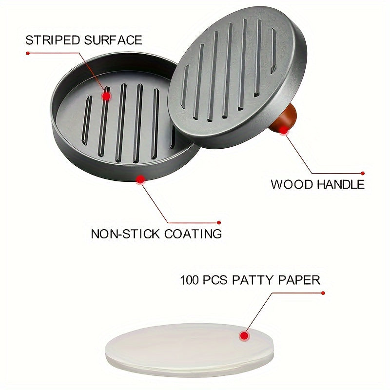 Mol go'shti, pishloq, sabzavotli patties uchun burger press yopishmaydigan qoplama