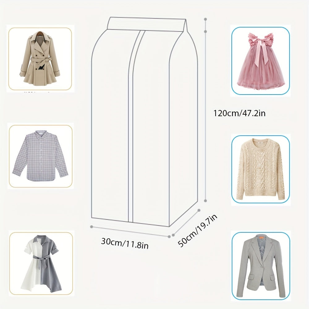 Kiyimlar saqlash uchun mustahkam zippersi va qalinlashtirilgan material bilan kiyim sumkasi