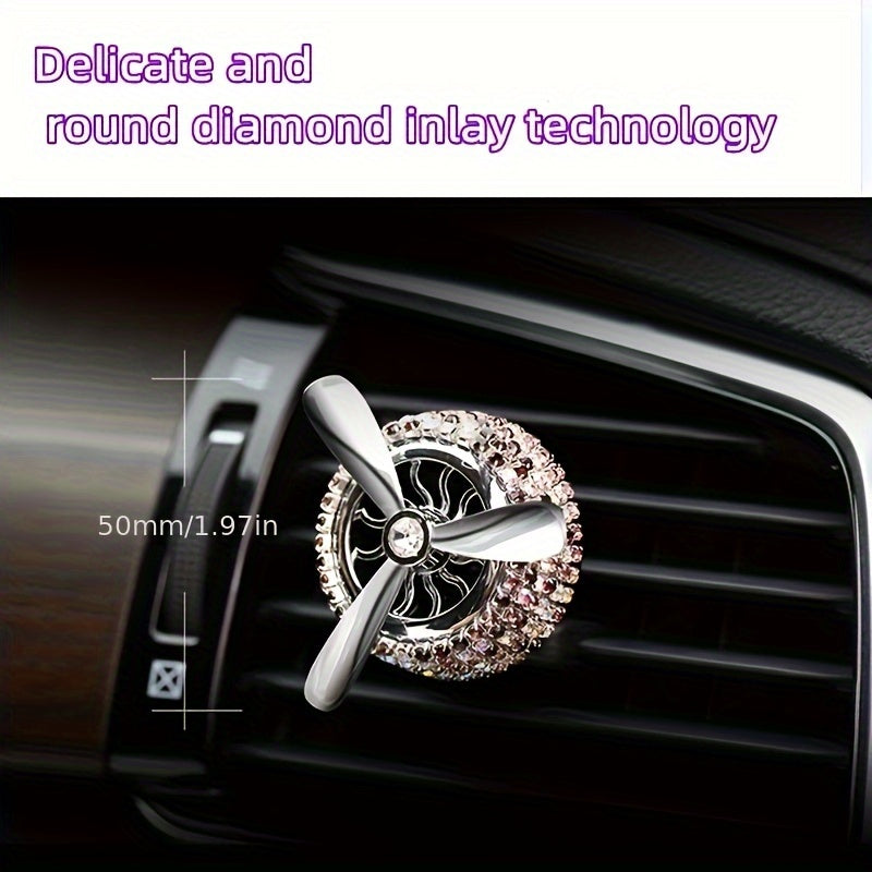 Ayollar uchun toʻliq avtomobil ventilyatsiya ventilyator uchun havo tozalash tabletkalari, aylanadigan fan, dekor