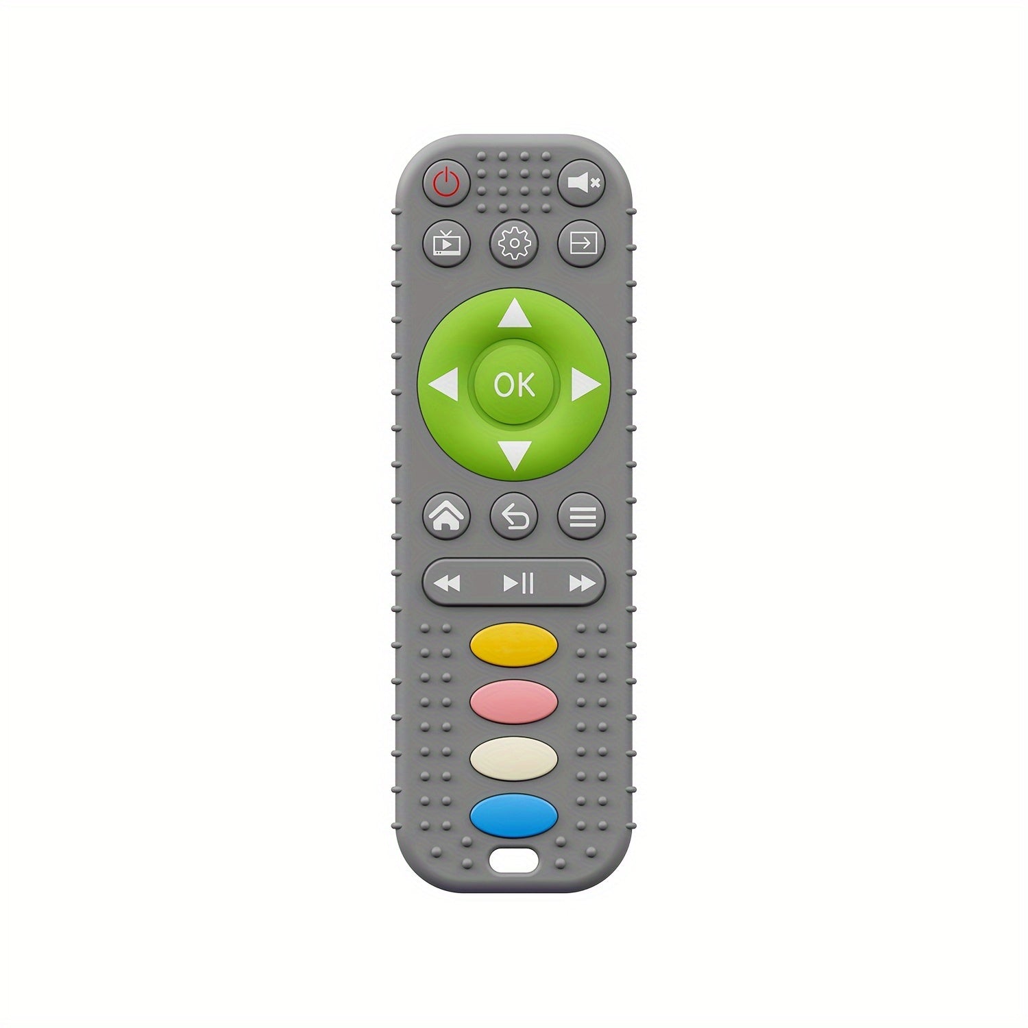 Первый дистанционный прорезыватель для детей - изготовлен из силикона пищевого качества, помогает предотвратить укусы рук, предоставляет веселую игрушку для жевания для детей - доступен в красном, синем или черном цвете.