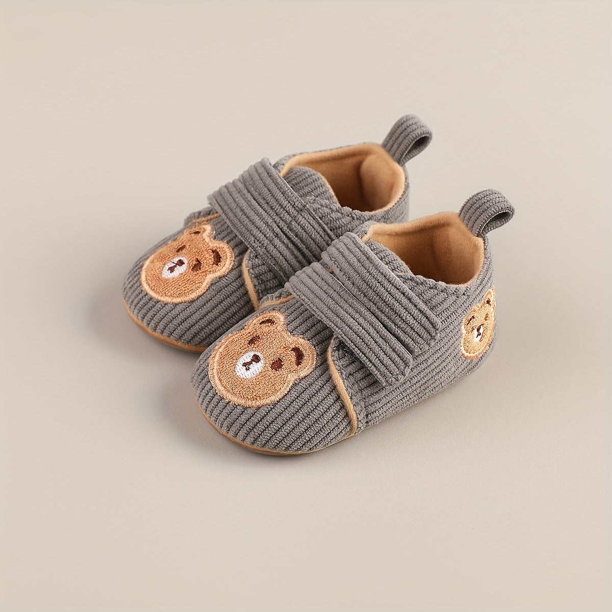 Kichkina erkaklar uchun poyabzal Bahor Kuz multfilmli tikilgan o'roq, sirg'almas, chidamli, chaqaloq 3-9 oy