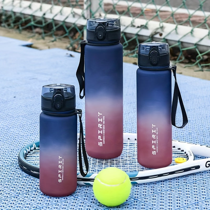 Large Capacity Water Bottle with Time Scale BPA-Free Portable for Sports and Outdoor