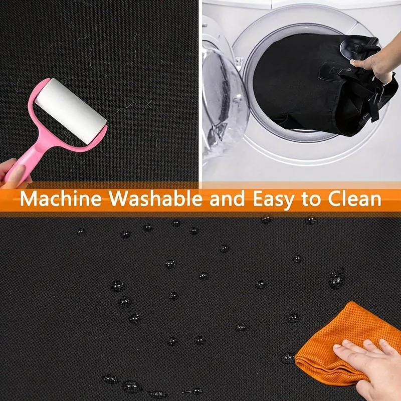 Waterproof Black Fabric Trunk Liner Protector for Small Trucks and SUVs