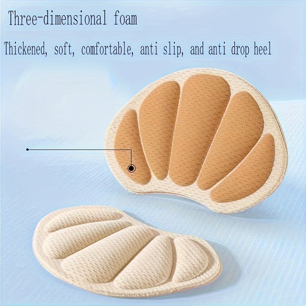 Memory Foam Heel Cushion Pads 4 Pcs Shoe Fitting Inserts Anti-Slip Blister