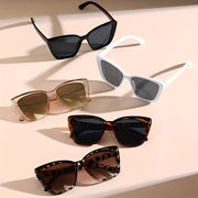 Set of 5 Vintage Cat-Shaped Decorative Glasses for Costume and Fashion