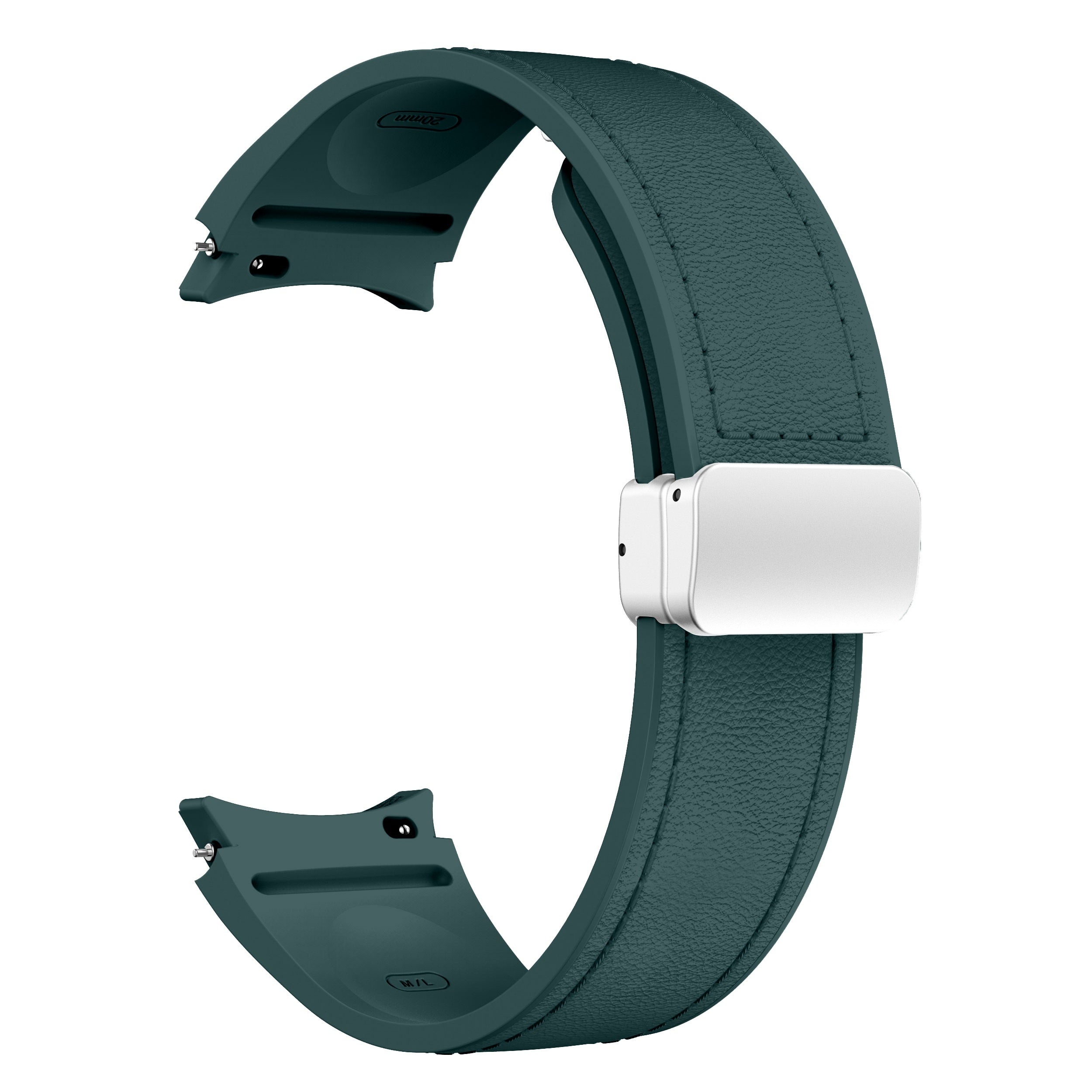 Silicone Smartwatch Strap 20mm with Magnetic Buckle for Galaxy Watch 4 5 6