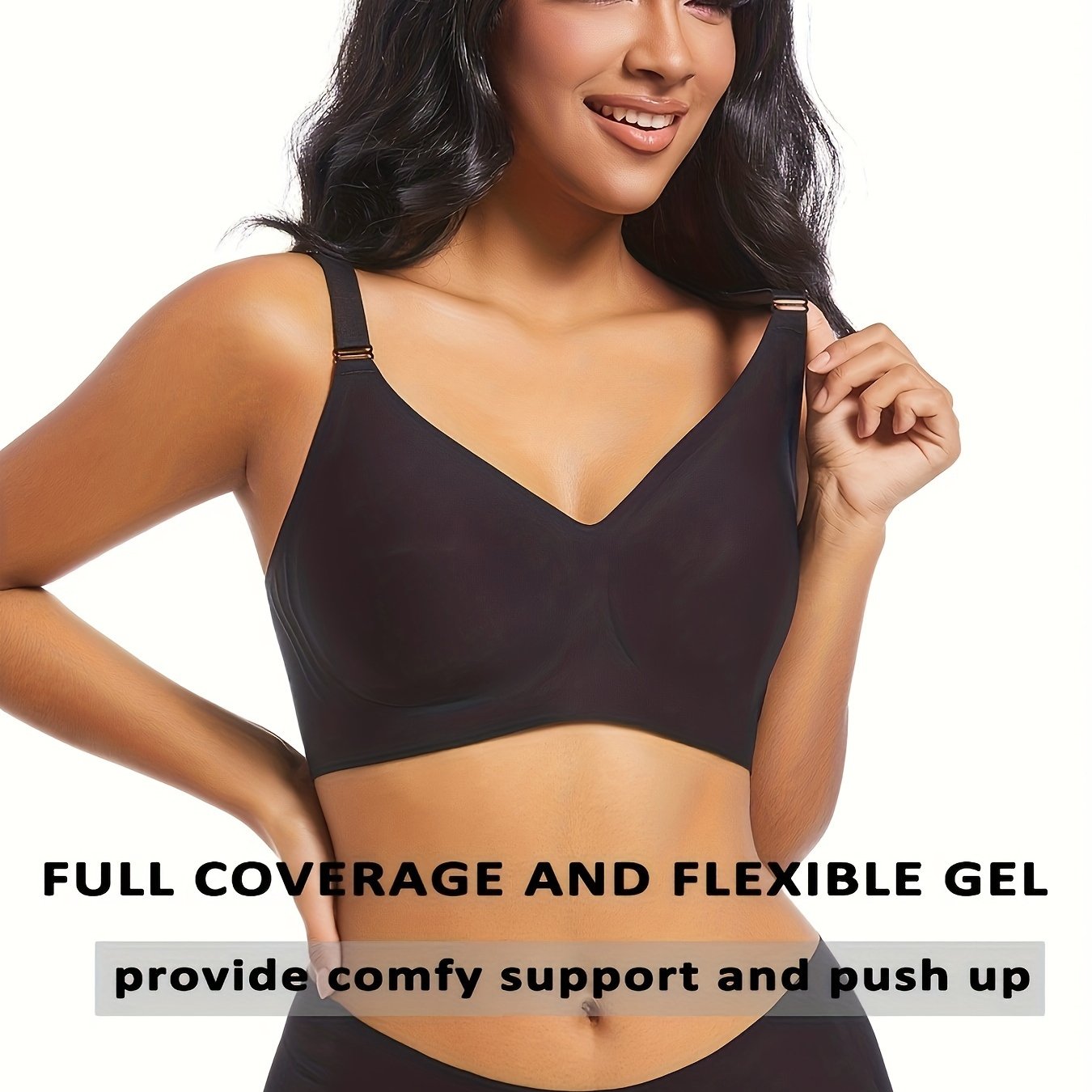 Women's Seamless Wireless Push-Up Bra for Comfort and Support