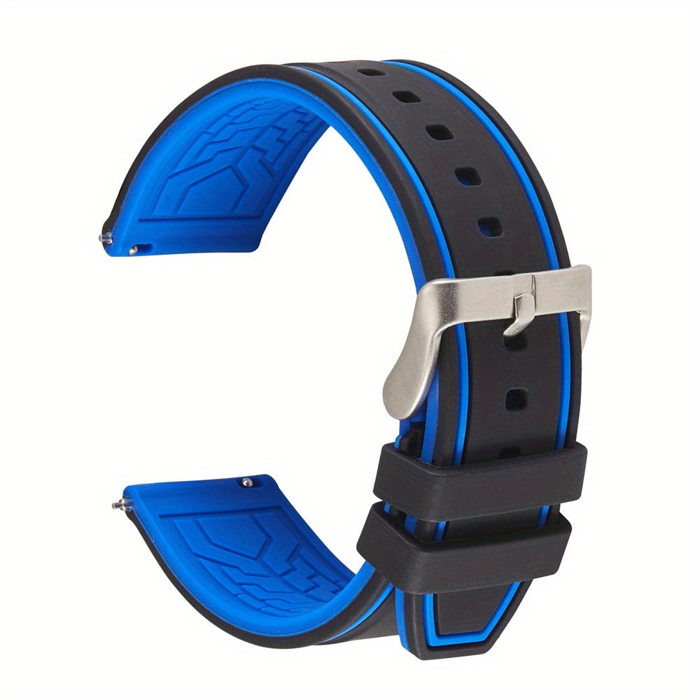 Quick Release Soft Silicone Watch Band 20mm 22mm 24mm Replacement Strap