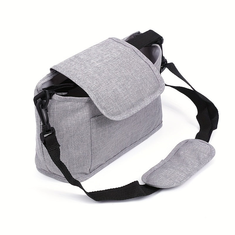 Stroller Organizer Bag with Diaper Pouch Cup Holder and Shoulder Straps for Baby Care