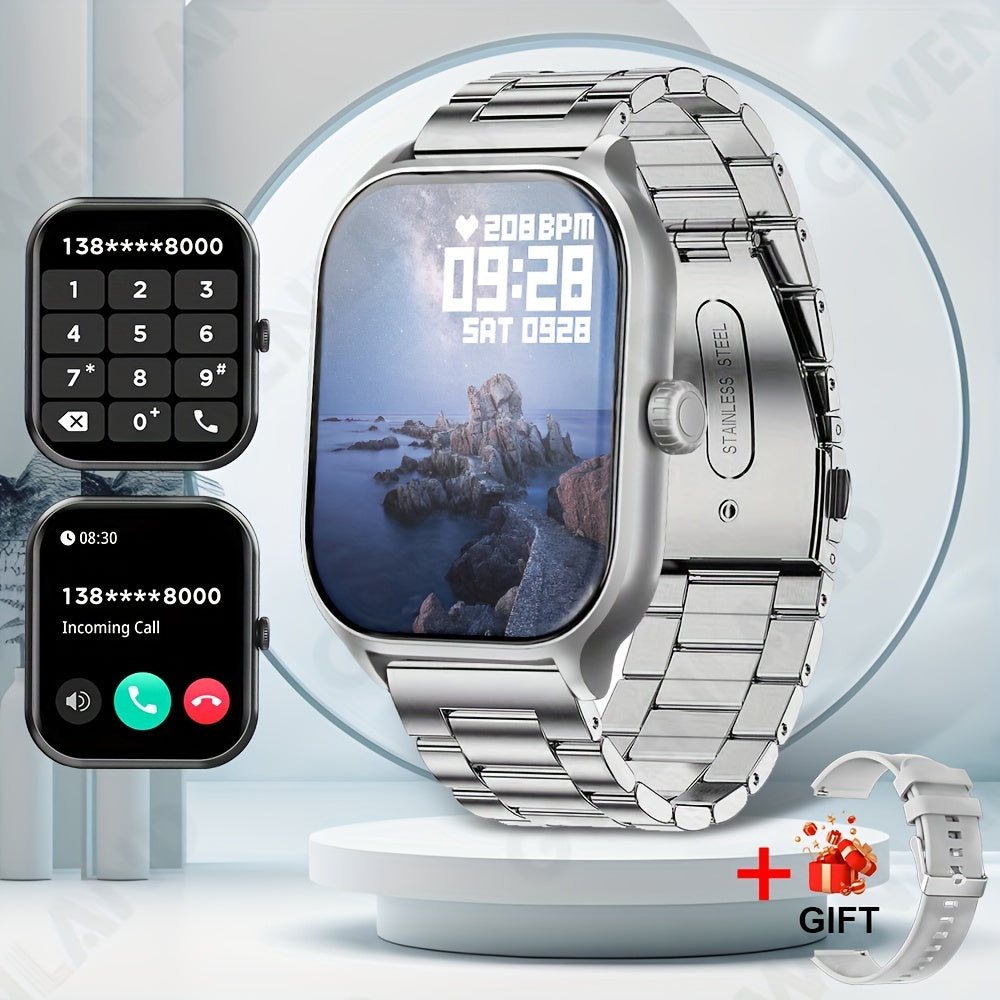 Smartwatch with 5.11cm Touch Screen Fitness Tracker Pedometer Calories Distance 100+ Exercise Modes for Android iPhone