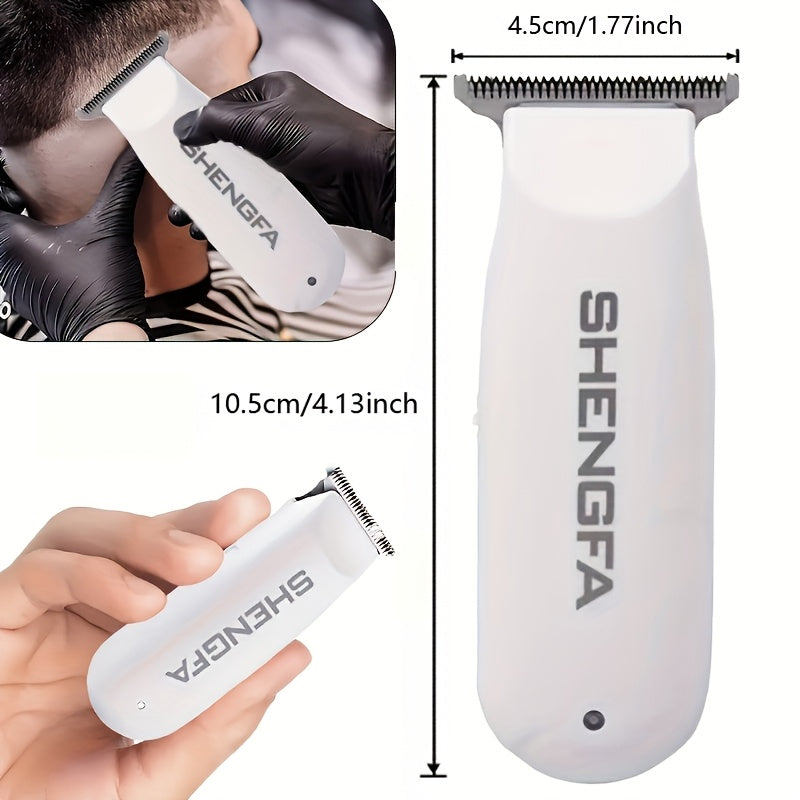Compact portable electric hair clipper for men long battery life USB rechargeable includes 3 combs