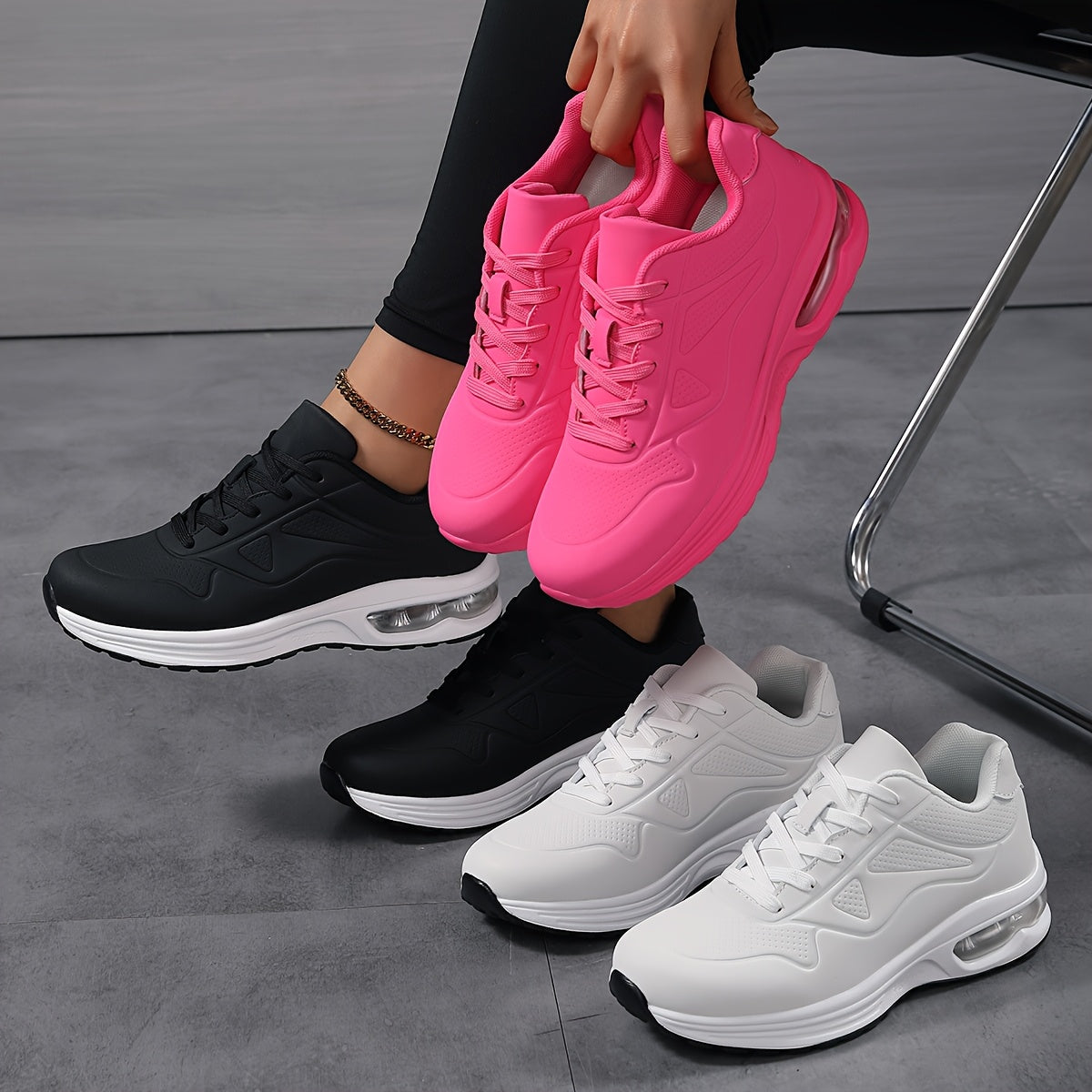 Women's Lightweight Breathable Running Shoes for All Seasons