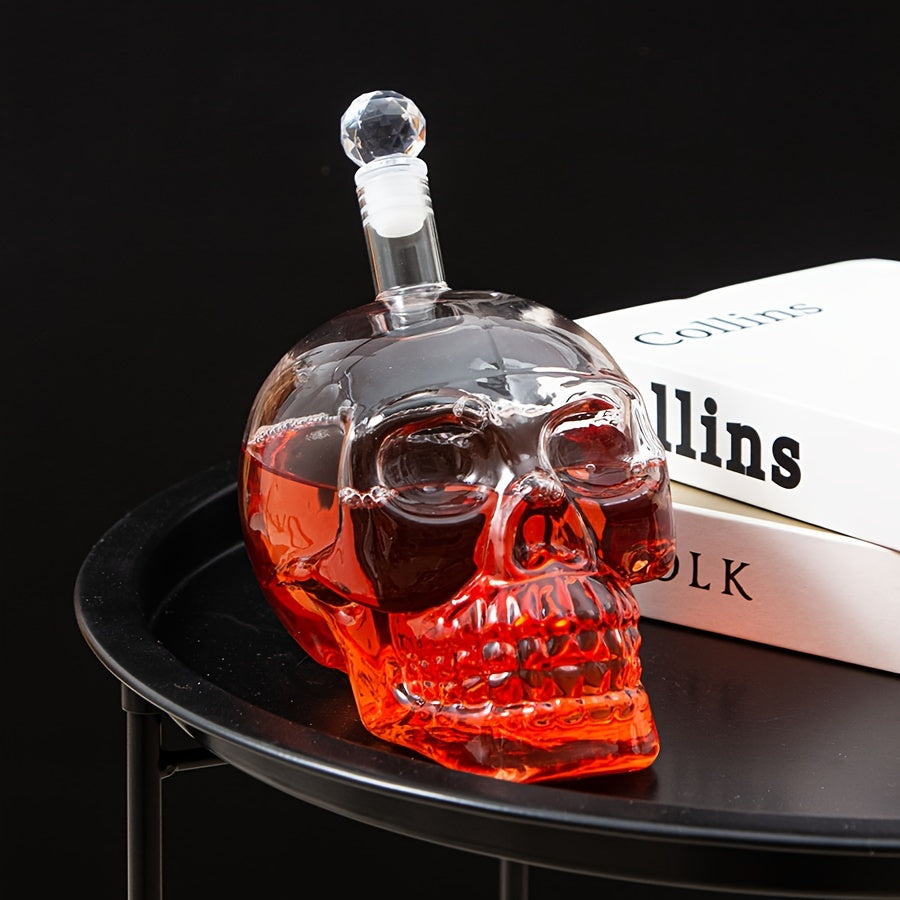 Bosh shaklidagi dekantor, qopqoq bilan, 1000ml hajm, viski, spirtli ichimliklar, vodka, vino va burbon uchun mos. Erkaklar va ayollar uchun ideal sovg'a.