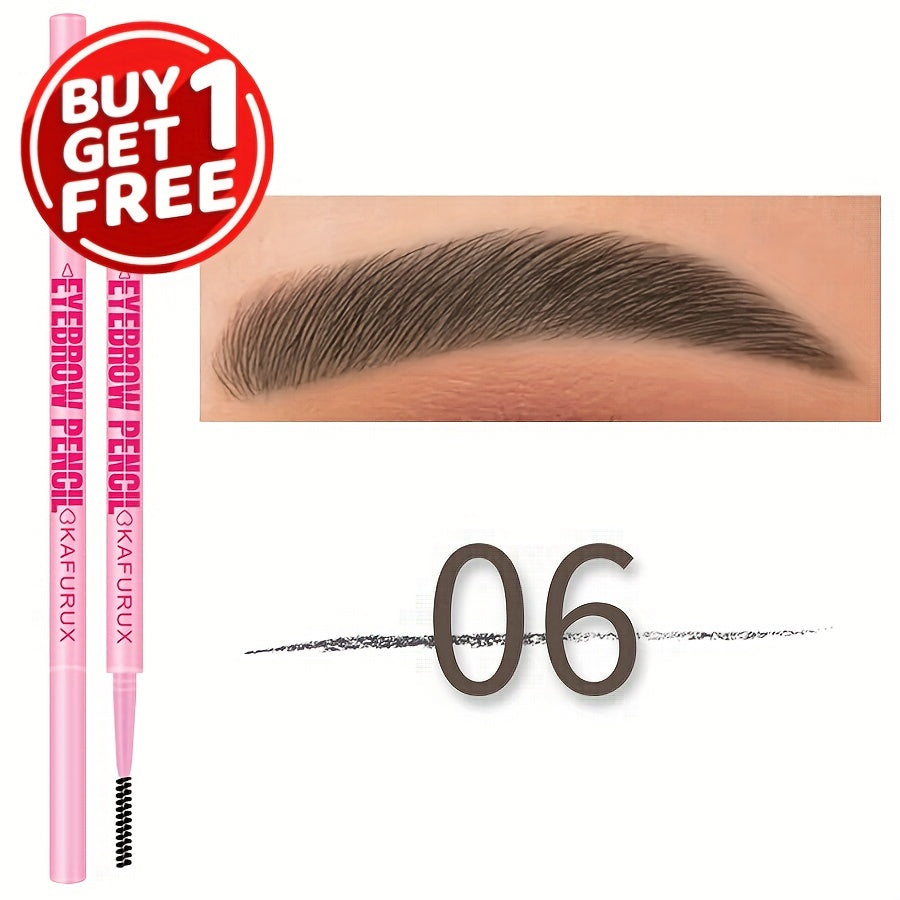 Lápiz de cejas impermeable para unisex, de larga duración, color marrón, negro y tonos tierra