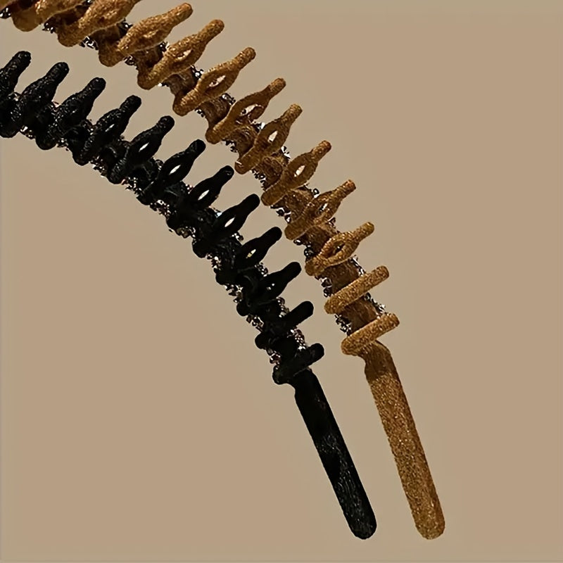 Women and Girls Sparkling Rhinestone Headband Vintage Plastic Hair Accessory