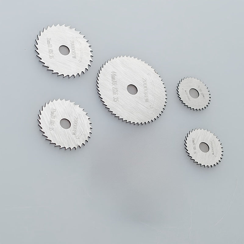 Set of 6 High-Speed Steel Waterproof Circular Saw Blades for Wood and Aluminum