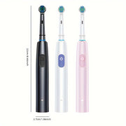 Rechargeable Electric Toothbrush for Sensitive Gums with 8 Brush Heads and Travel Case